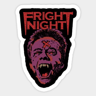 Fear and horror in a Vampire Fright Night Sticker